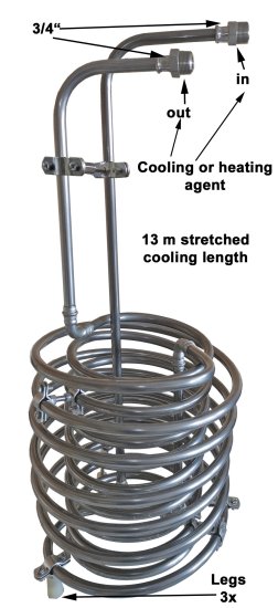 (image for) Beer-Wort-Cooler/ Mash-Heater for up to 100 Liter for Brewer - Click Image to Close