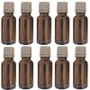 (image for) 10 vials, each containing 20 ml, for storing essential oils with original seals and amber glass for protection from light